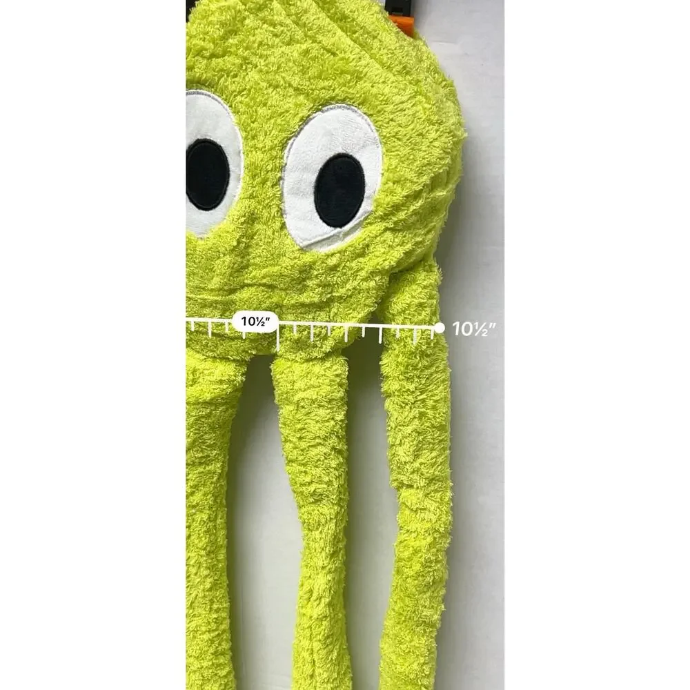Long Legs Octopus, Large Stuffed Animal Plush Toy, Pillow, Cushion, Soft, Green